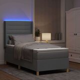 Box spring krevet Svijetlo siva 90 x 200 cm tkanina | shoptok.hr