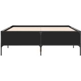  Okvir za krevet crni 150x200 cm konstruirano drvo i metal | shoptok.hr