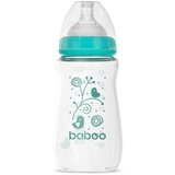 Baboo Anti-colic Glass Feeding Bottle Wide Neck steklenička za dojenčke 3m+ 250 ml | Shoptok.si