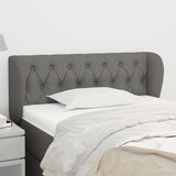 Uzglavlje s ušima tamnosivo 93x23x78/88 cm od tkanine | shoptok.hr