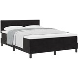 vidaXL Postelja s Pomladi in Vzmetnico Črna 140x200 cm Žamet, (22051980) | Shoptok.si