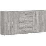  The Living Store Komoda 3 kosi siva sonoma 60x31x84 cm inženirski les - Komoda, (21498651) | Shoptok.si