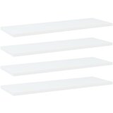 Police za knjige 4 kom bijele 60x20x1,5 cm konstruirano drvo | shoptok.hr