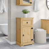 Furnova Kopalniška omarica Corona 45x33x80 cm trdna borovina, (21947067) | Shoptok.si