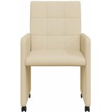  Blagovačke stolice s kotačima 2 pcs Krema 58 x 65 x 94 cm | Eponuda.ba
