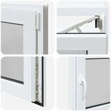  podrumski prozor RISOR 80x50 cm Okretno-nagibni DIN desni bijeli - Bijela 80 x 50 cm (dvoslojni) 1 Naginjanje i okretanje desn | shoptok.hr