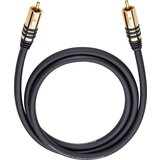 Oehlbach cinch avdio priključni kabel [1x moški cinch konektor - 1x moški cinch konektor] 8.00 m črna pozlačeni konektorji NF Sub, (20432297) | Shoptok.si