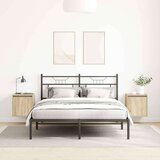  Stenske nočne omarice 2 kosa sonoma hrast 38x34x40 cm | Shoptok.si