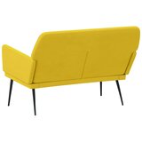  Klupa žuta 108 x 79 x 79 cm baršunasta | shoptok.hr