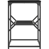  Bocni stol Crni hrast 41 x 40 x 60 cm Inženjerska drva i čelik | shoptok.hr