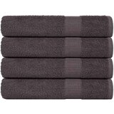 vidaXL Brisače za savno 4 kos FROGN antracit 80x200 cm 100% bombaž | Shoptok.si