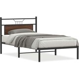  Posteljni okvir brez vzmetnice rjavi hrast 107x203 cm inž. les, (21829315) | Shoptok.si