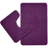 Catherine Lansfield Tamno ljubičaste kupaonske prostirke u setu 2 kom za WC 50x80 cm Armoni – Cijene