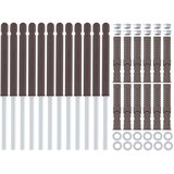  Podupirači za plutajuće police 12 pcs Bež Ø10 x 170 mm Čelik | shoptok.hr