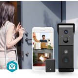 Nedis Wi-Fi videodomofon z dvojnim objektivom 4MP 2x 1080p z nočnim vidom IPX54, Črna, (5000277347) | Shoptok.si