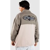 Rip Curl Heritage Oval 1/4 Zip Crew Pulover iz flisa cactus green | Shoptok.si