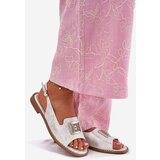 S. BARSKI Elegant Women's Sandals On Flat Heel With Decoration S.Barski | Shoptok.si
