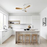 Brilagi LED stropni ventilator sa prigušivačem LED/34W/230V 106 cm bela/smeđa + daljinski upravljač | Eponuda.com