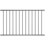 vidaXL Panel za ogradu od čelika obloženog prahom 1,7 x 1,25 m crni Cijene