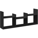 vidaXL Zidni ormarić crni 100x18x40 cm od konstruiranog drva | shoptok.hr