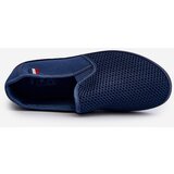 EVENTO PE1 Men's Openwork Sneakers Canvas Shoes Navy Blue Koboru | Shoptok.si