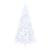 vidaXL umjetna polovica božićnog drvca sa stalkom bijela 210 cm pvc | shoptok.hr