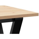  Stolić za kavu Y-oblika 100x50x45cm borovina i čelik | shoptok.hr