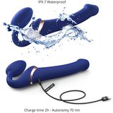 Strap-On-Me S - zračni vibrator brez naramnic - majhen (modri) | Shoptok.si
