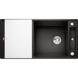 Blanco sudoper AXIA III XL 6 S InFino SILGRANIT CRNA, daska staklo, s dalj. upr. | shoptok.hr