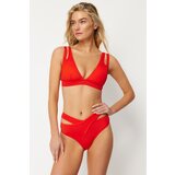 Trendyol Red Cut Out/Windowed High Waist Bikini Bottom | shoptok.hr