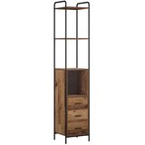  Set ormarića za kupaonicu 3 kom. Staro drvo 40 x 36 x 200 5 cm - Staro drvo Ormar s umivaonikom (2 vrata) + viseći ormar | shoptok.hr