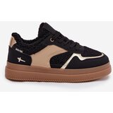 Boto Women's Platform Sneakers with Sheepskin Black Frelina | Shoptok.si