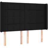  Krevet box spring s madracem LED crni 140x200 cm od tkanine | shoptok.hr