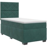  Boxspring krevet s madracem Tamnozelena 90 x 200 cm Baršun | shoptok.hr