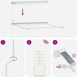  Okvir tende z LED lučmi Bela 350 x 250 cm Aluminij - - Bela - 22.82 - 350 x 250 cm - 2025- | Shoptok.si