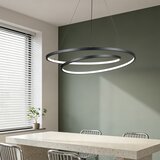  Brilagi-LED prigušiva luster na sajli TWISTER LED/105W/230V prečnik 100 cm crna + daljinski upravljač | Eponuda.com