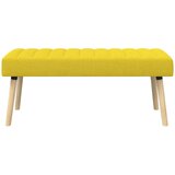 Klupa s utorima Svijetlo žuta 110 x 40 x 46 cm Tkanina | shoptok.hr