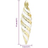 vidaXL Dekoracija božičnega drevesa 40 pcs Zlata | Shoptok.si