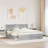  Okvir za krevet s uzglavljem Siva Sonoma 180 x 200 cm | shoptok.hr
