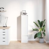  Visoka ploča bijela 29,5x34x119,5 cm izrađeno drvo | shoptok.hr