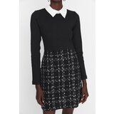 Trendyol Black Tweed Shirt Collar Dress | Shoptok.si