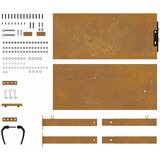  Vrtna vrata 100x100 cm Corten čelik | shoptok.hr