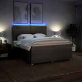  Krevet s oprugama i madracem smeđesivi 180x200 cm tkanina | shoptok.hr