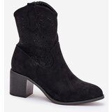 S. BARSKI Ladies Cutout Cowboy Ankle Boots Heeled S.Barski | ePonuda.com