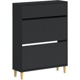  Ormar za cipele ARNHEM 78 x 24 x 103 cm Konstruirano drvo Crna | shoptok.hr