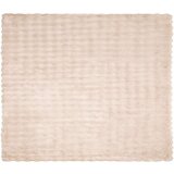  Dežnik iz umetnega zajčjega krzna Bež 130 x 150 cm Poliester, (5000111916) | Shoptok.si