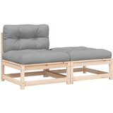  The Living Store Vrtni kavč brez naslonjal z blazinami in stolčkom za noge - Vrtni Kavč, (21447716) | Shoptok.si