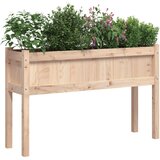  Vrtna sadilica s nogama 110 x 31 x 70 cm od masivne borovine | shoptok.hr