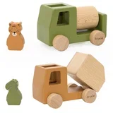 set 2 drvena kamiona all animals