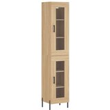 Maison Chic Visoka omara - Komoda - Predalnik sonoma hrast 34,5x34x180 cm inženirski les, (21721356) | Shoptok.si